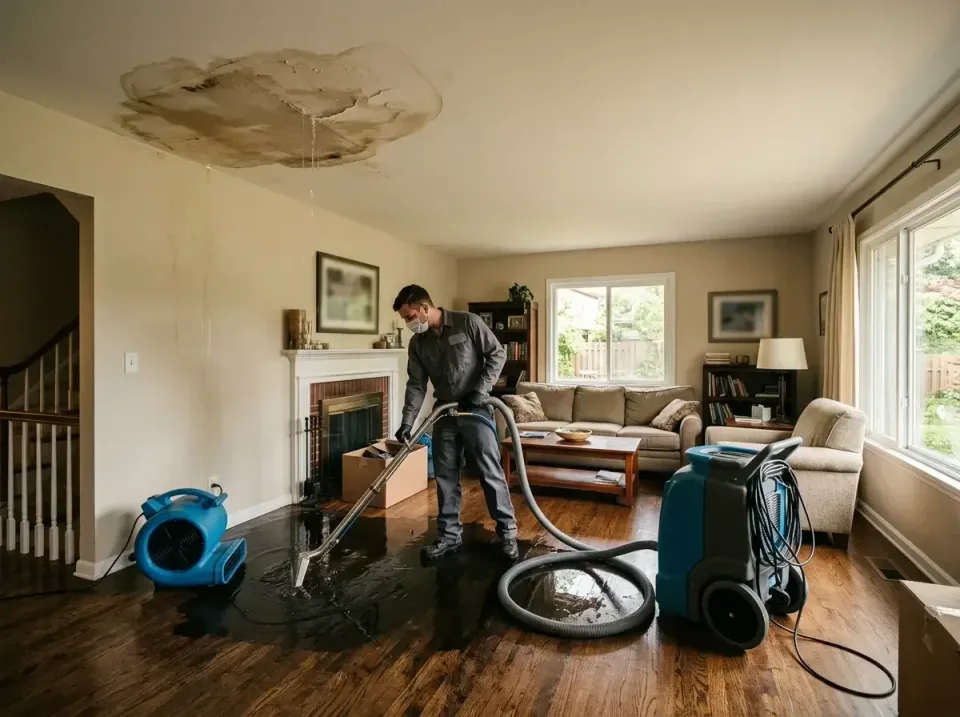 attic-pipe-burst-ceiling-drip-008 — frequently asked questions, Water Damage Restoration & Carpet Care in Prairie Creek, AR
